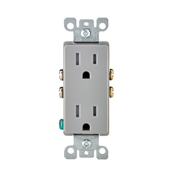 Leviton Outlet Tr 15A 125V Ltgry T5325-DLG